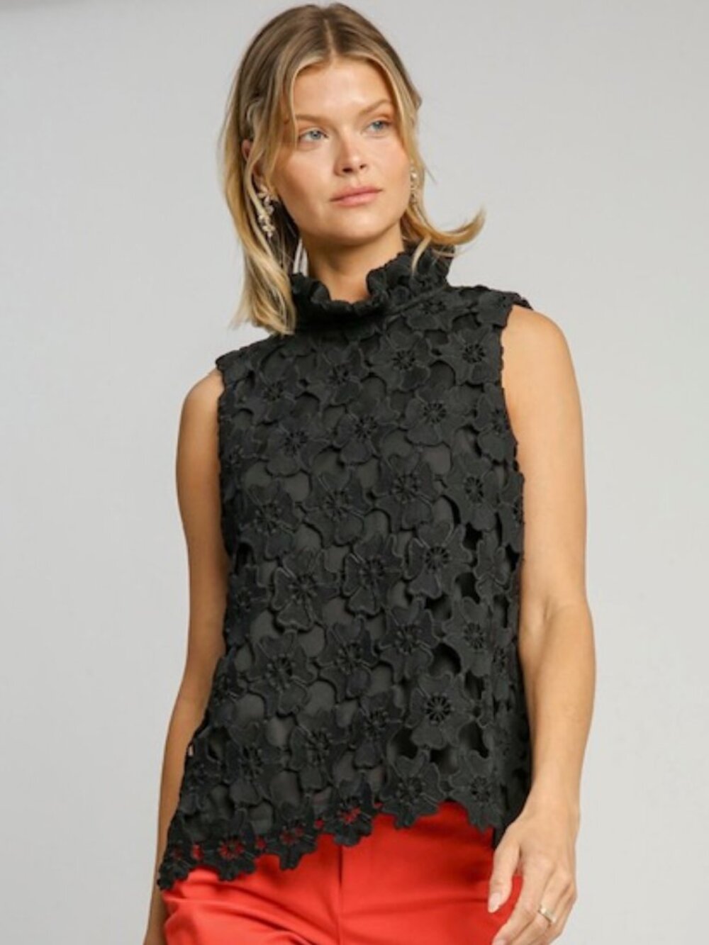 Bow Back Lace Top